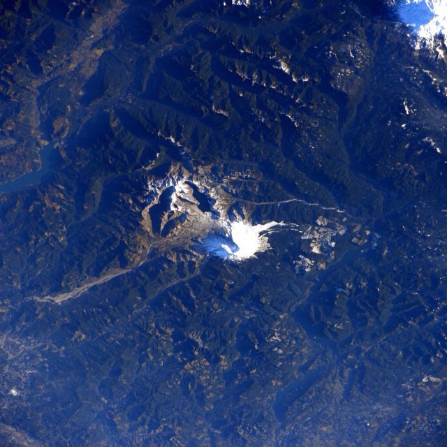 Mt Saint Helens from space